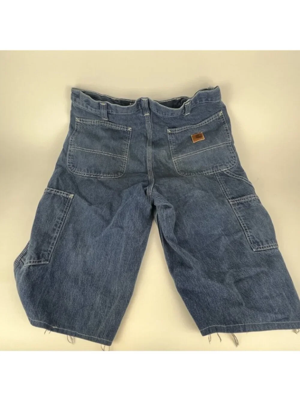 Carhartt Men’s 32” Cut-Off Denim Tool Shorts – Lot of 3 Pairs | Blue Utility - Picture 16 of 16